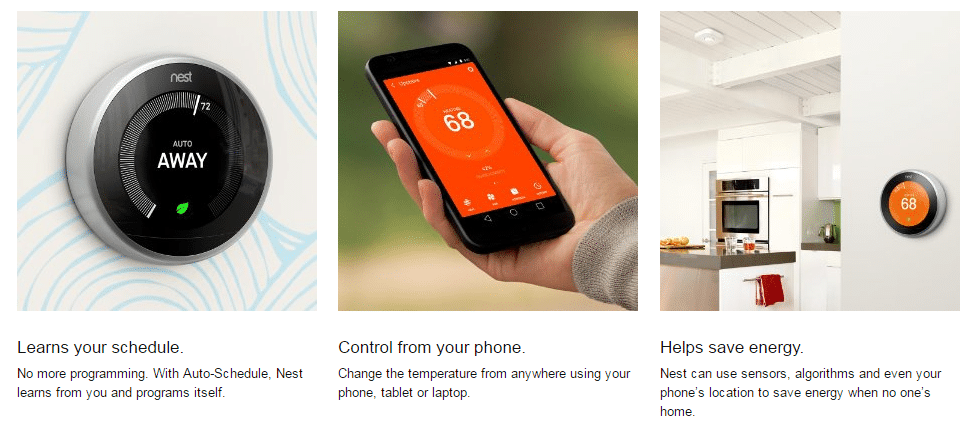 Specifications of Nest Thermostat