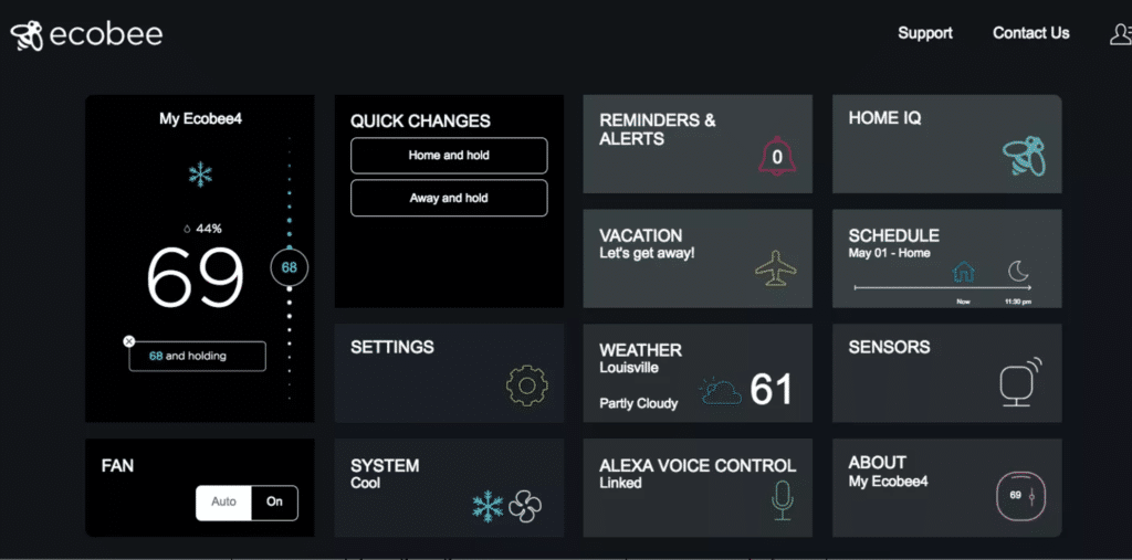 Ecobee4 Web Application