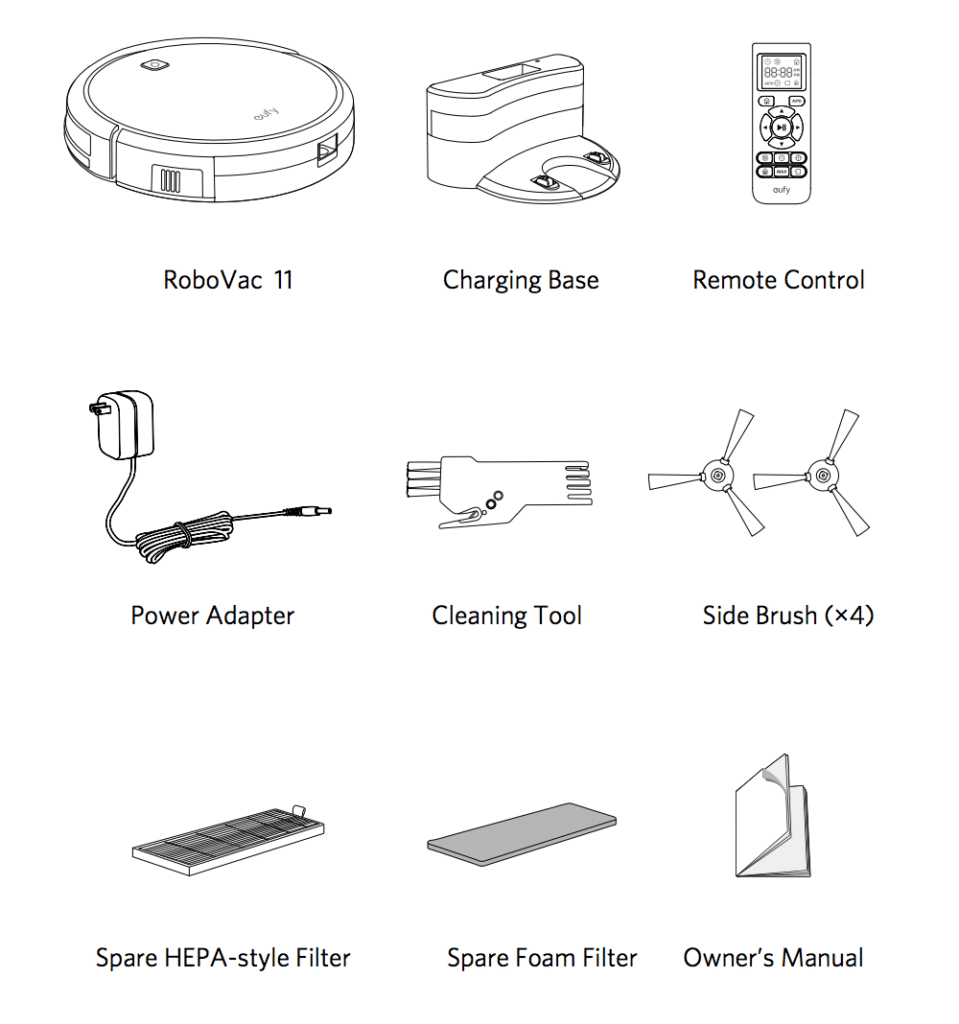 Contents of RoboVac 11