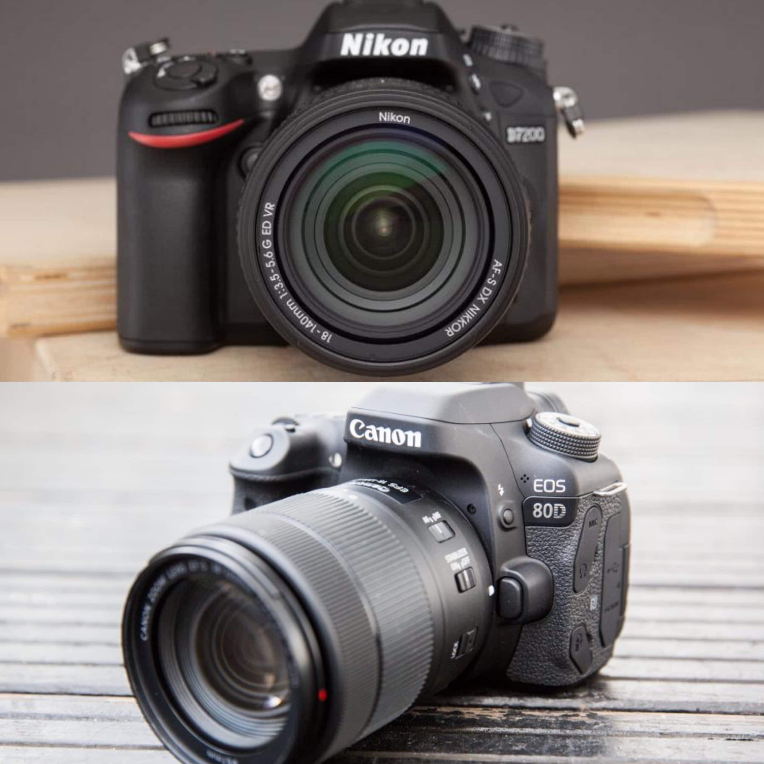 Nikon D7200 vs Canon D80