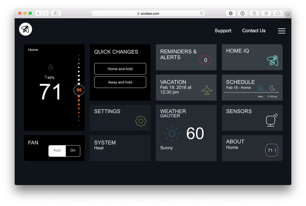 Ecobee Interface