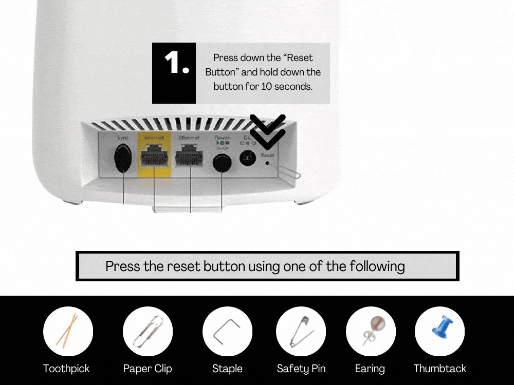 How to reset Orbi Wifi System to factory default settings • With Pictures