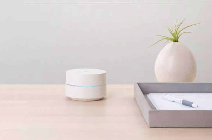 Google wi-fi on desk