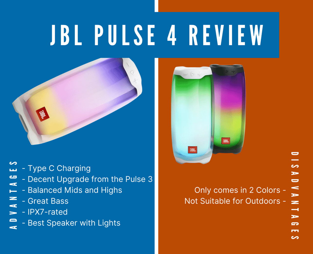 Dræbte triathlete latin JBL Pulse 4 Review: Most Colorful Speaker Yet?