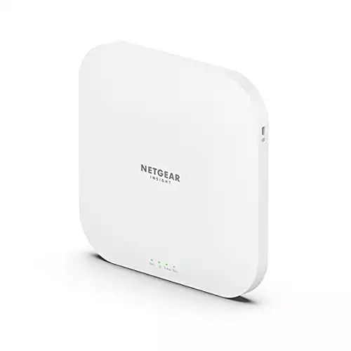NETGEAR Cloud Managed Wireless Access Point (WAX620) - WiFi 6 Dual-Band AX3600 Speed | Up to 256 Client Devices | 802.11ax | Insight Remote Management | PoE+ Powered or AC Adapter (not Included)