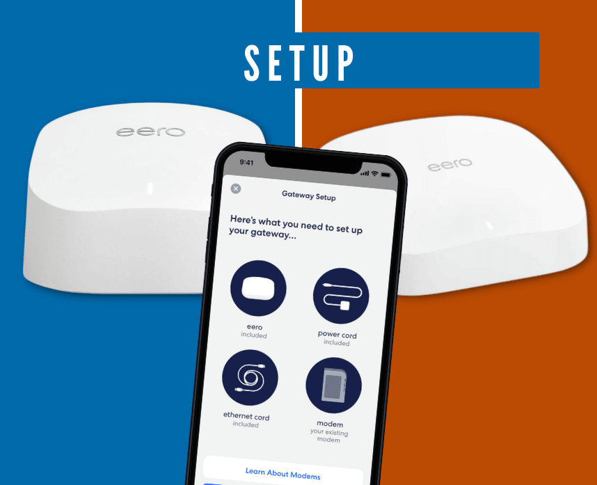 Eero 6 vs Eero Pro 6 setup graphic