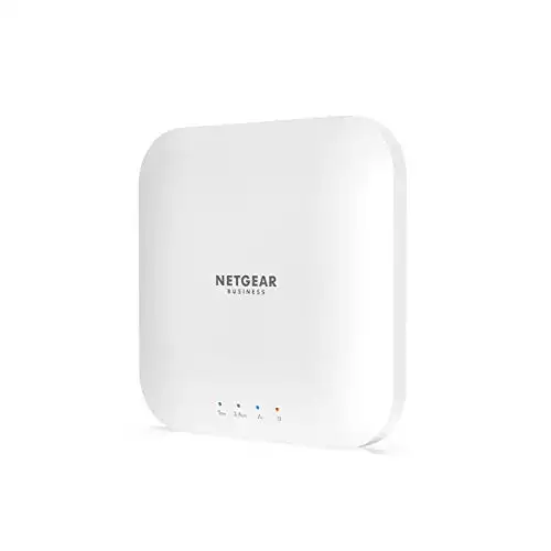 NETGEAR Wireless Access Point (WAX214PA) - WiFi 6 Dual-Band AX1800 Speed | 1 x 1G Ethernet PoE Port | Up to 128 Devices | 802.11ax | WPA3 Security | MU-MIMO | with Power Adapter