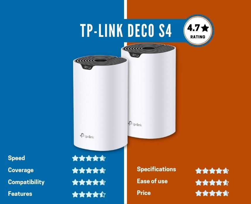 tp-link deco s4 the best mesh system for long range