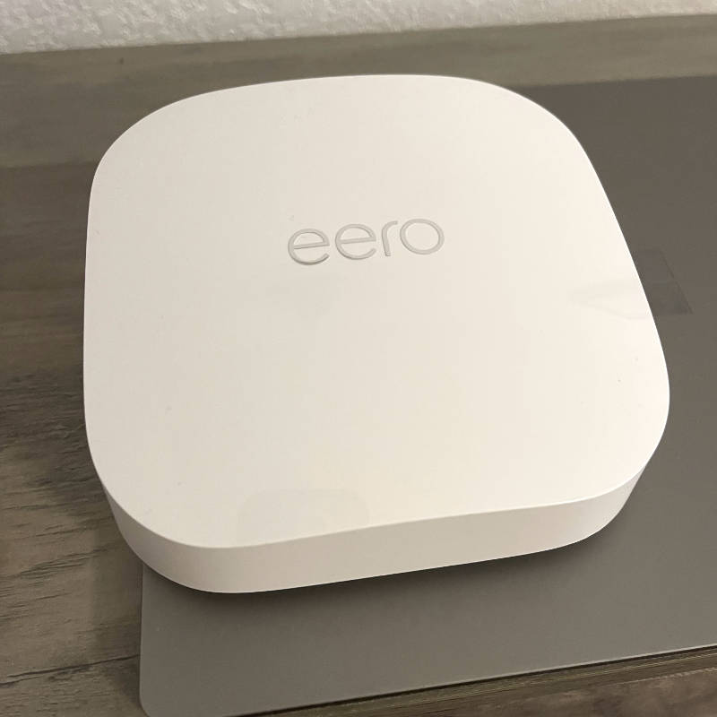 eero Pro 6E on my desk