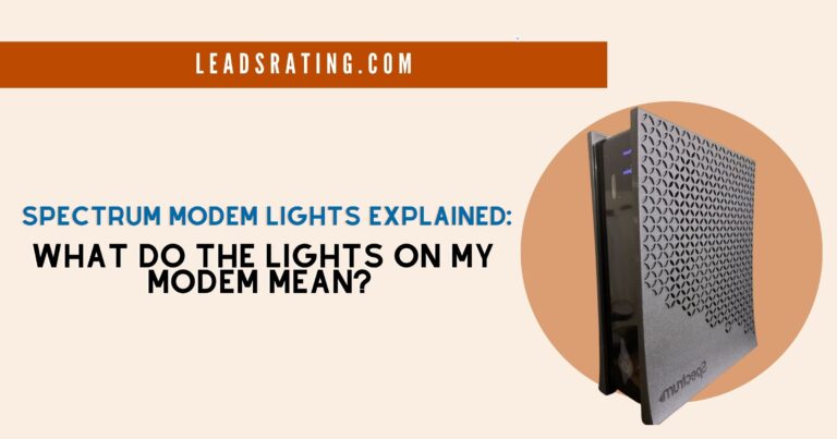 Spectrum Modem Lights Explained: What Do the Lights On My Modem Mean?